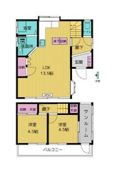 川越市山田戸建の物件間取画像